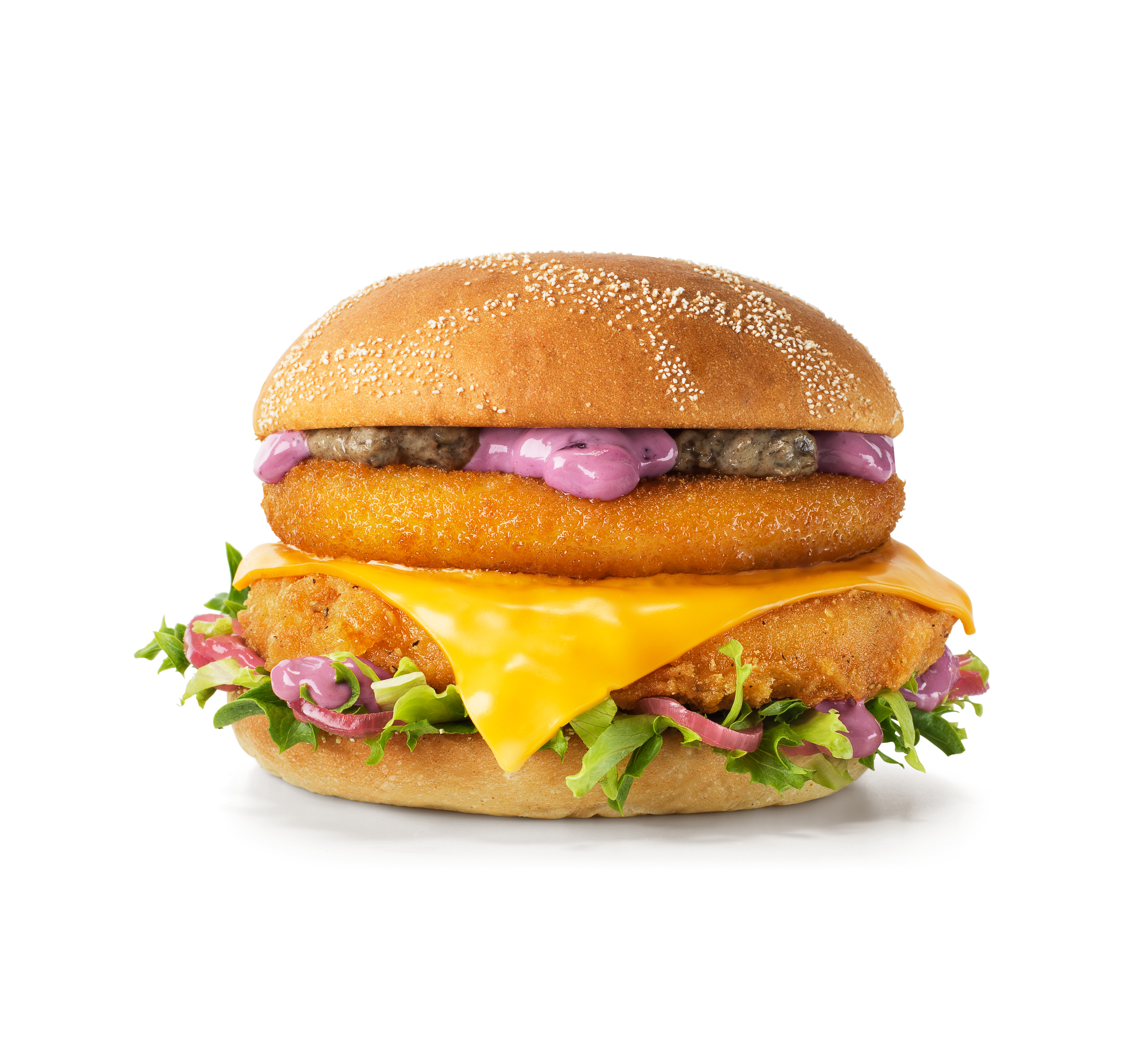 Burger Rywala Umami Crispy Chicken w zestawie​