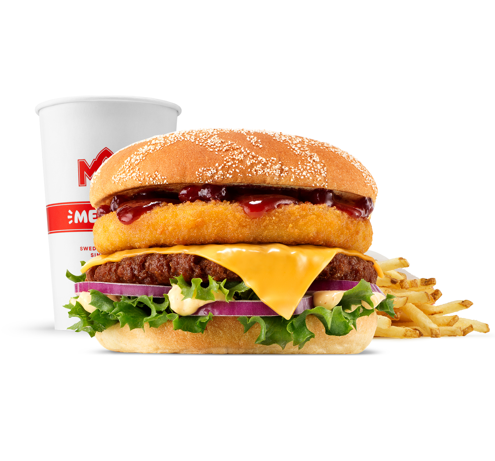 Burger Rywala Klasyczny Plant Beef w zestawie