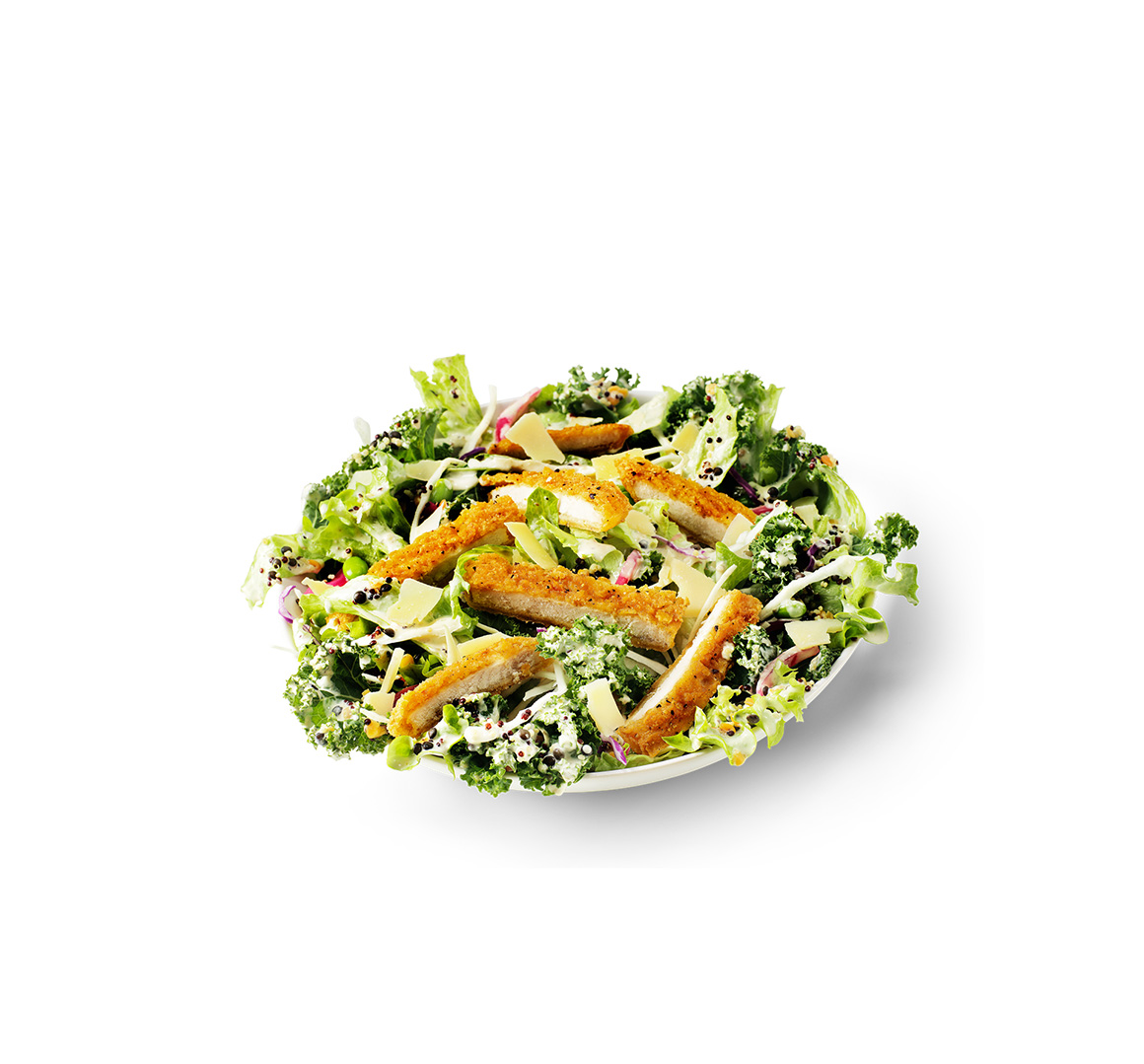 Green Kale Caesar Salad