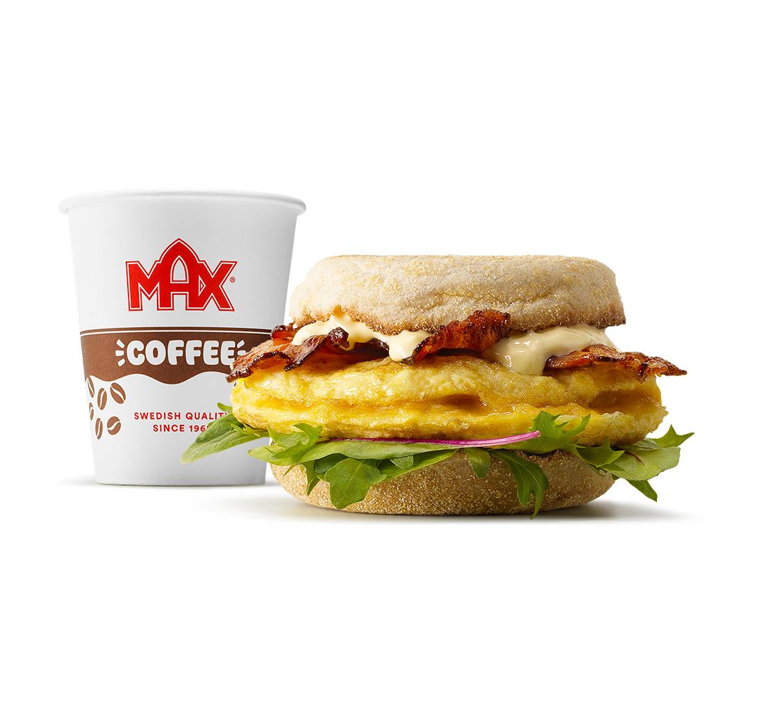 Muffin 'n' Egg Benedict Bacon w zestawie