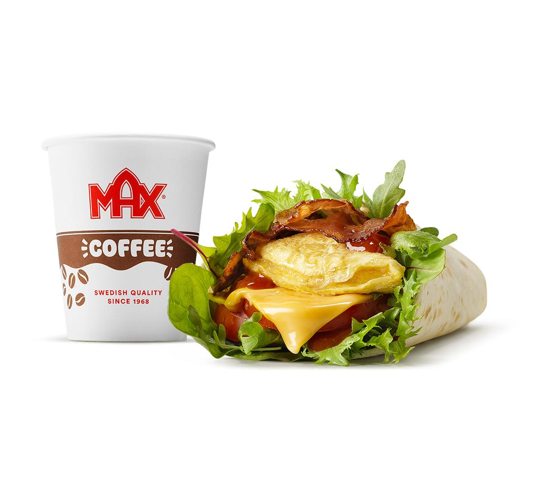 Morning Wrap Omelette & Bacon w zestawie